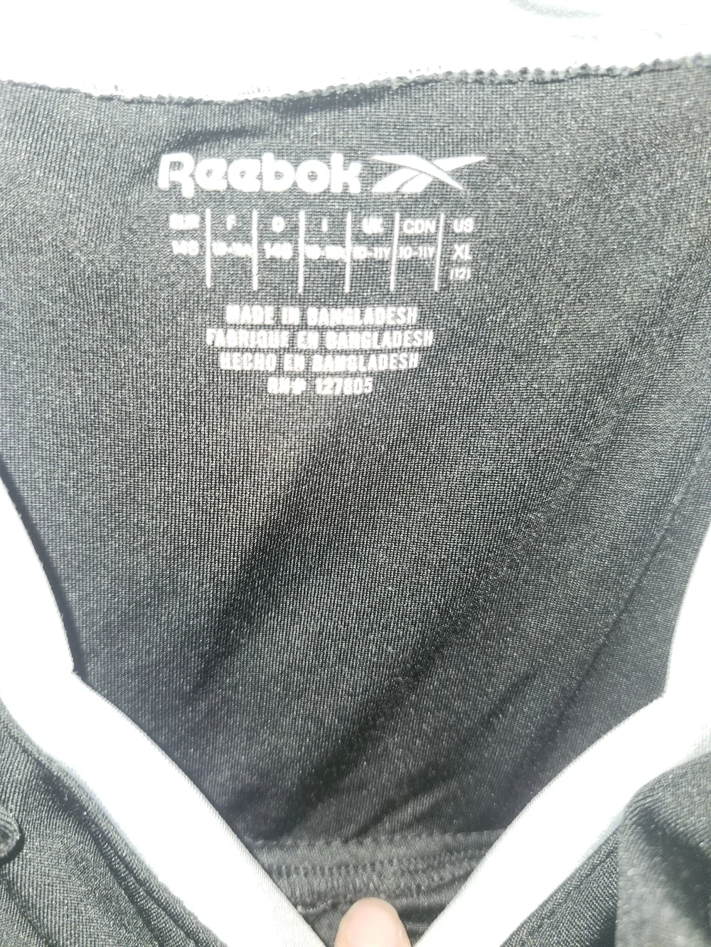 Reebok Black Dress with White Trim Girls' Casual Tank Dress